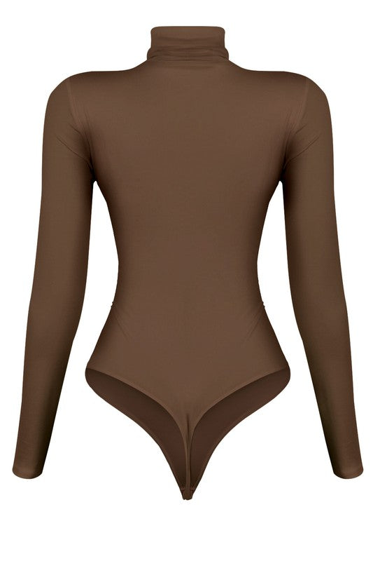 Bodysuit Long Sleeve Brown